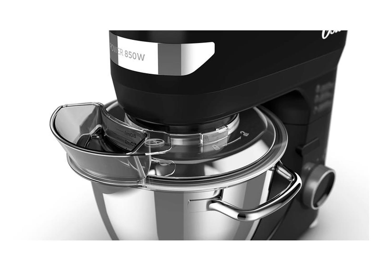 Batedeira Planetária Oster Preta 850W 12 Velocidades Tigela Inox OBAT641