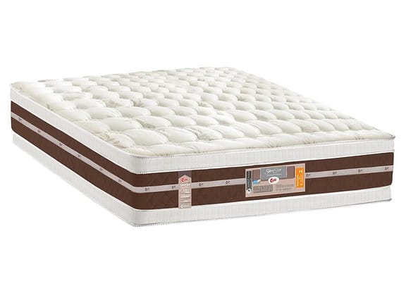 Colchão Queen Size Castor Mola Pocket 34cm de Alt. Silver Star