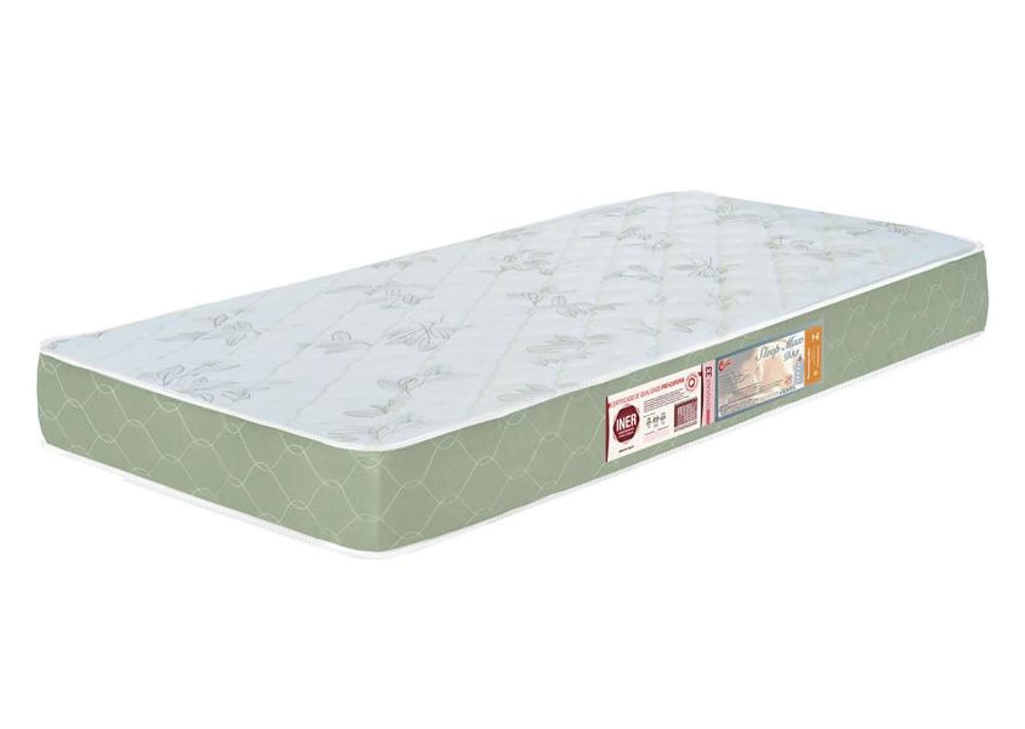 Colchão Solteiro Castor Espuma D-33 78x188cm - Sleep Max