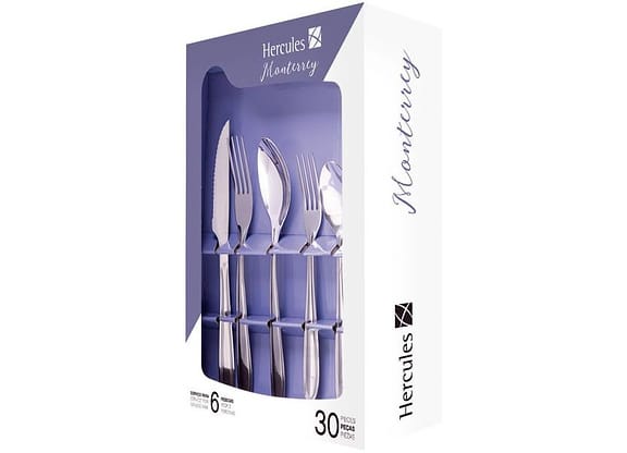 Faqueiro Hércules Inox 30 Peças Monterrey 1340-030CP