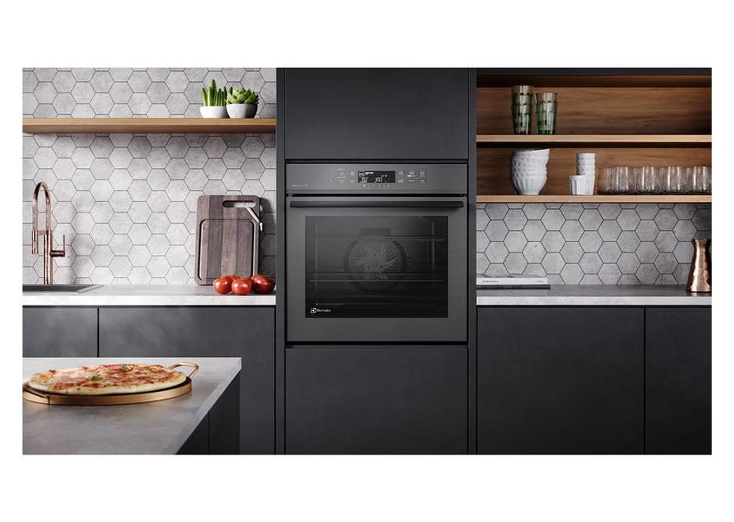 Forno Elétrico de Embutir Electrolux 80L Cinza - OE8EW