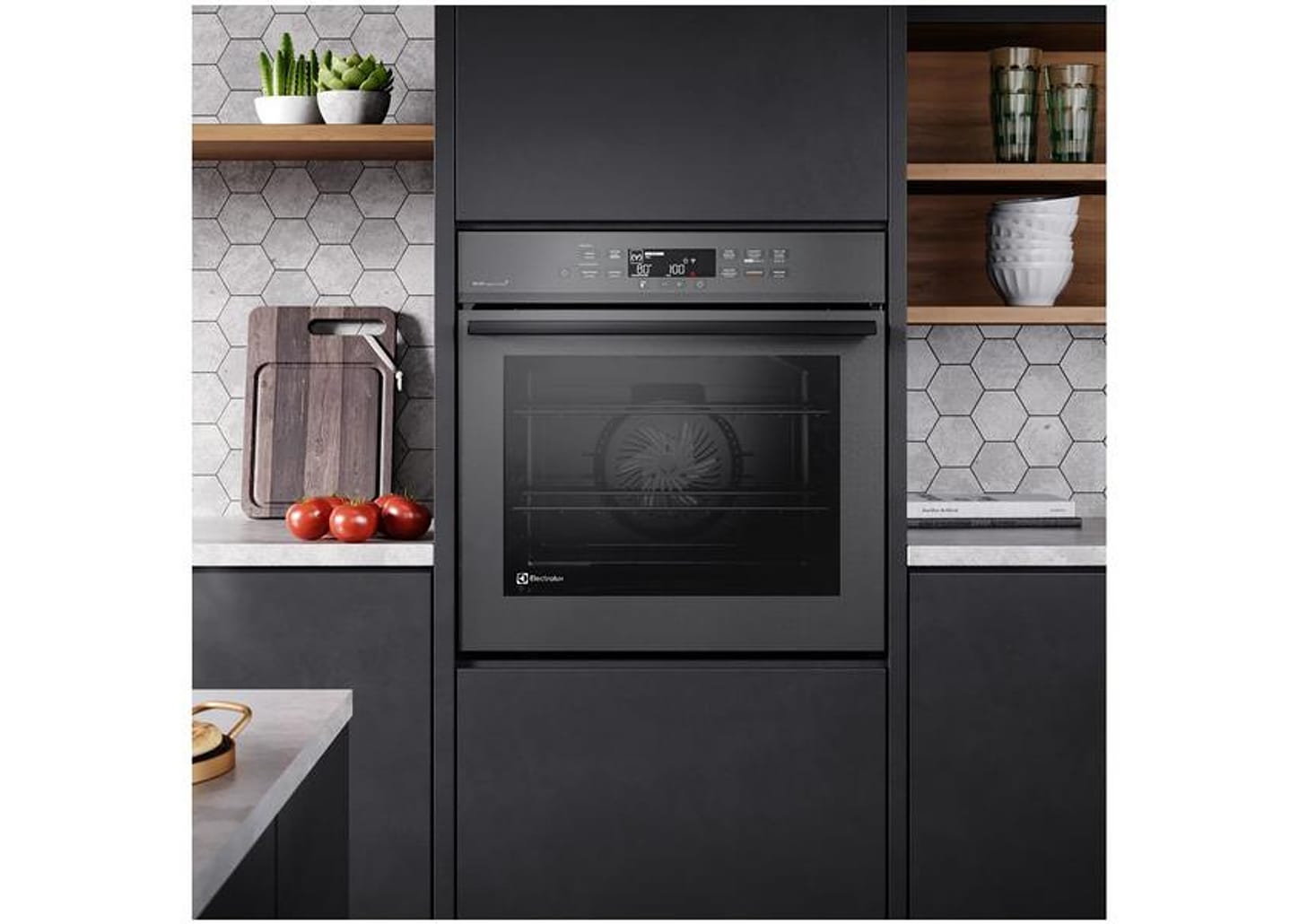 Forno Elétrico de Embutir Electrolux 80L Cinza - OE8EW