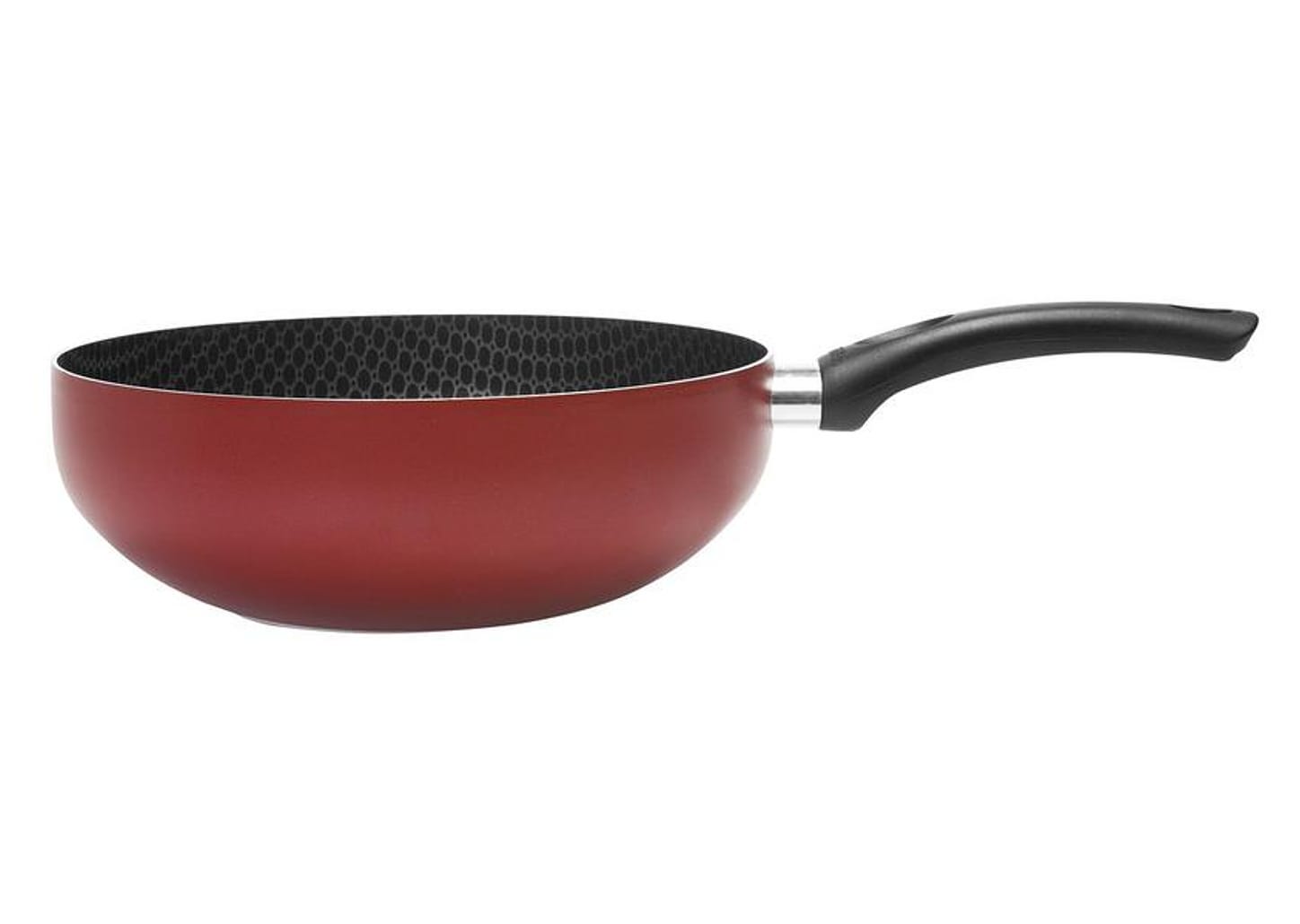 Frigideira Antiaderente Multiflon Alumínio Wok - Paprika Vermelha 24cm
