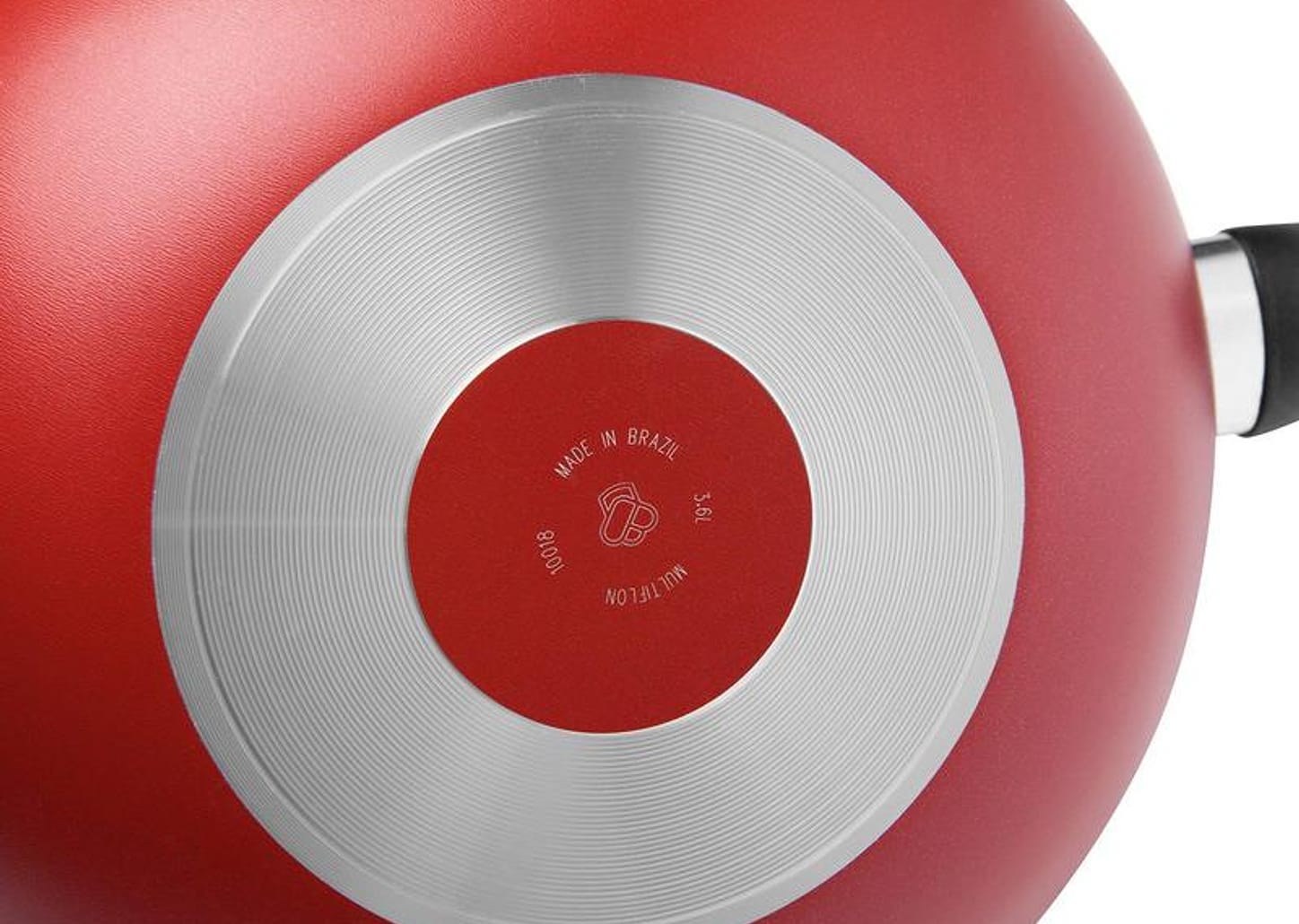 Frigideira Antiaderente Multiflon Alumínio Wok - Paprika Vermelha 24cm