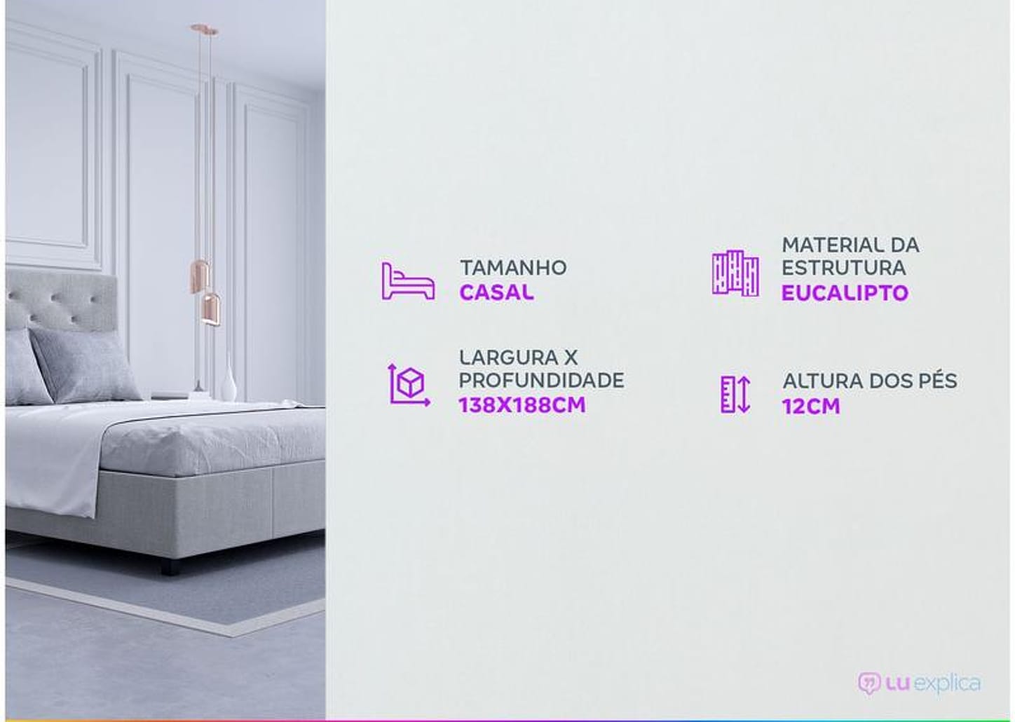 Base Cama Box Casal Umaflex 26x138x188cm Beta