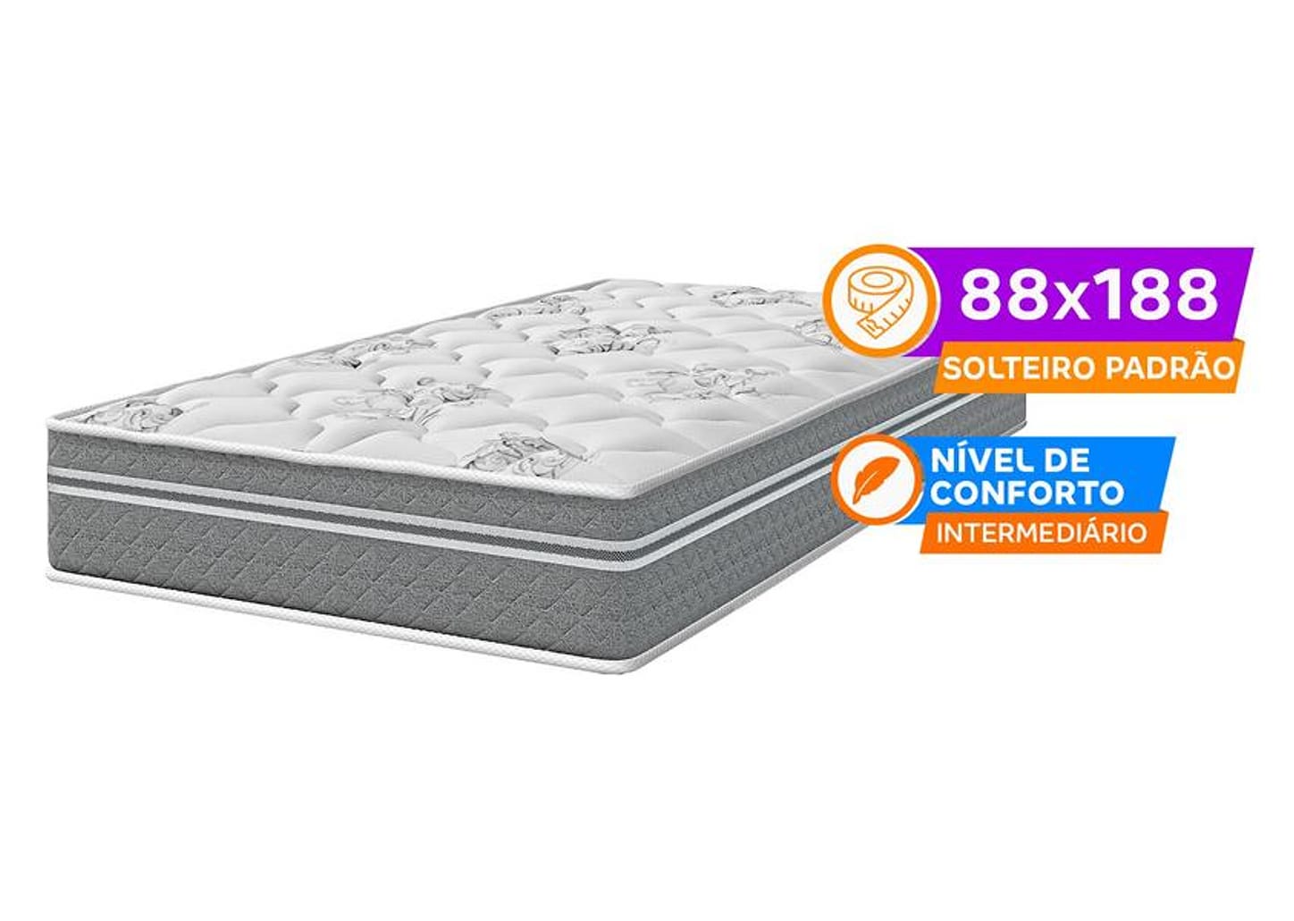 Colchão Solteiro Umaflex de Molas Ensacadas 20x88x188cm Beta