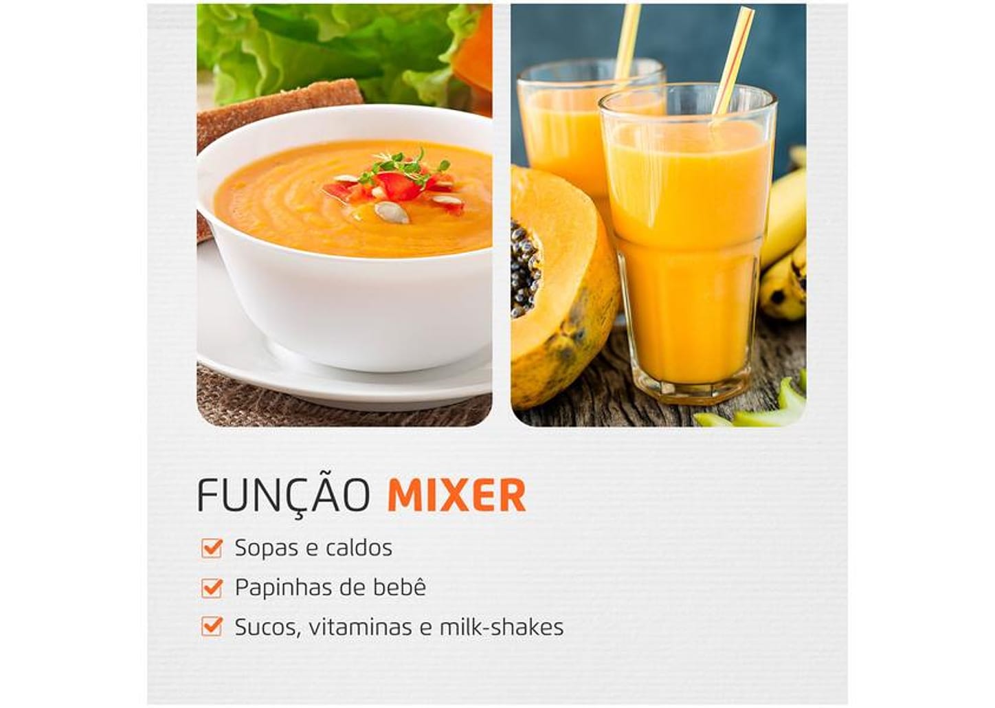 Mixer 2 em 1 Mondial 500W Preto e Prata Power Mixer Premium M-07 2 Velocidades