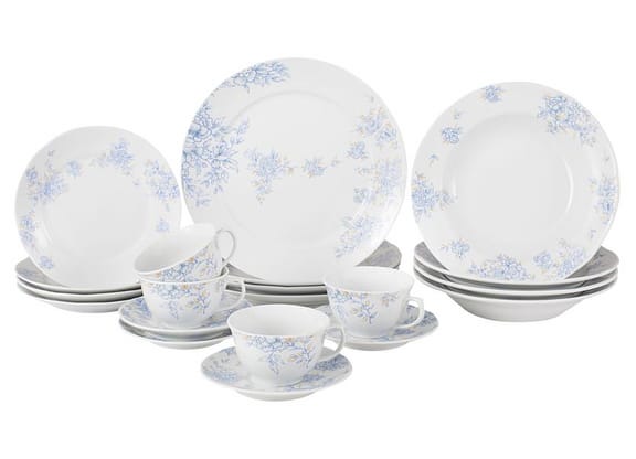 Aparelho de Jantar Jogo de Chá 20 Peças Schmidt - Redondo Fiore