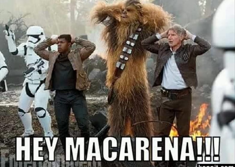 Começar a macarena na pista de dança