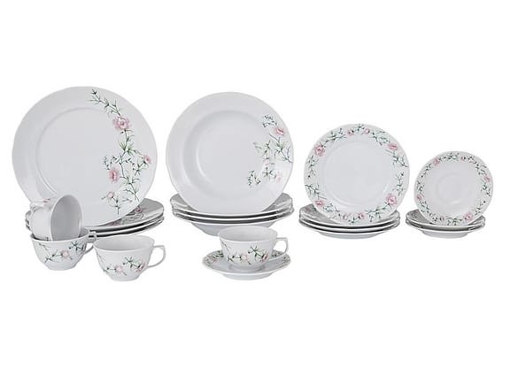 Aparelho de Jantar 20 Peças Schmidt Redondo - Colorido Porcelana Teresa 57890200030038102347