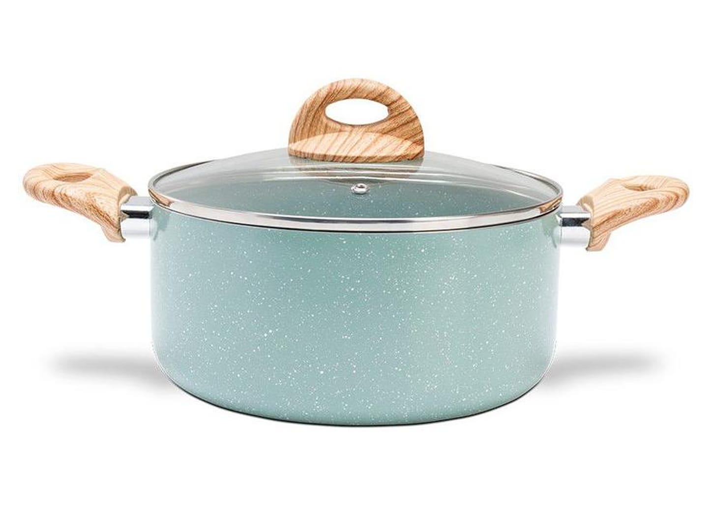 Jogo de Panelas Brinox de Alumínio Verde 6 Peças - Botanika