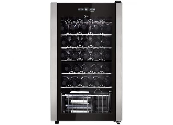 Adega Climatizada Midea 34 Garrafas com Painel Touch WBB341 com Compressor