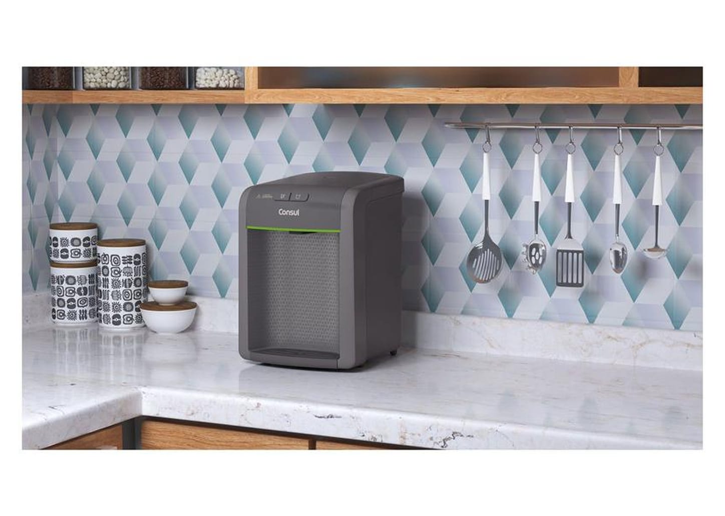 Purificador de Água Consul Refrigerado Eletrônico - Cinza CPB34AF