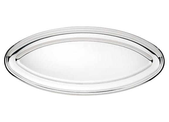 Travessa de Inox Oval 30,5x3x70cm Wolff Liso