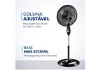Ventilador de Coluna Mondial Super Power - VSP-40C-NB 40cm 6 Pás 3 Velocidades Preto e Prata