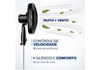 Ventilador de Coluna Mondial Super Power - VSP-40C-NB 40cm 6 Pás 3 Velocidades Preto e Prata