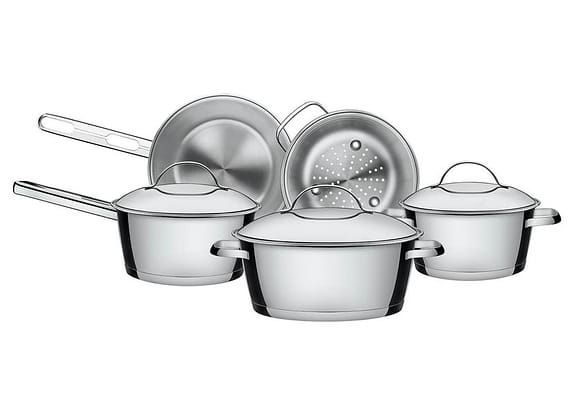Conjunto de Panelas Tramontina Inox 5 Peças - Allegra