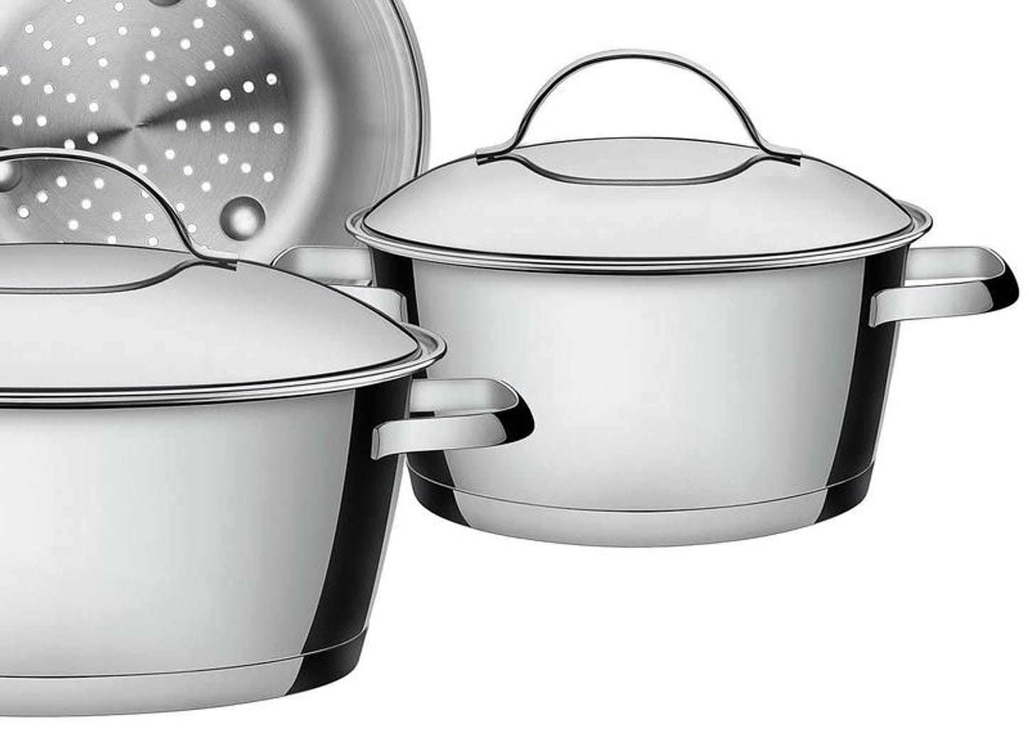 Conjunto de Panelas Tramontina Inox 5 Peças - Allegra