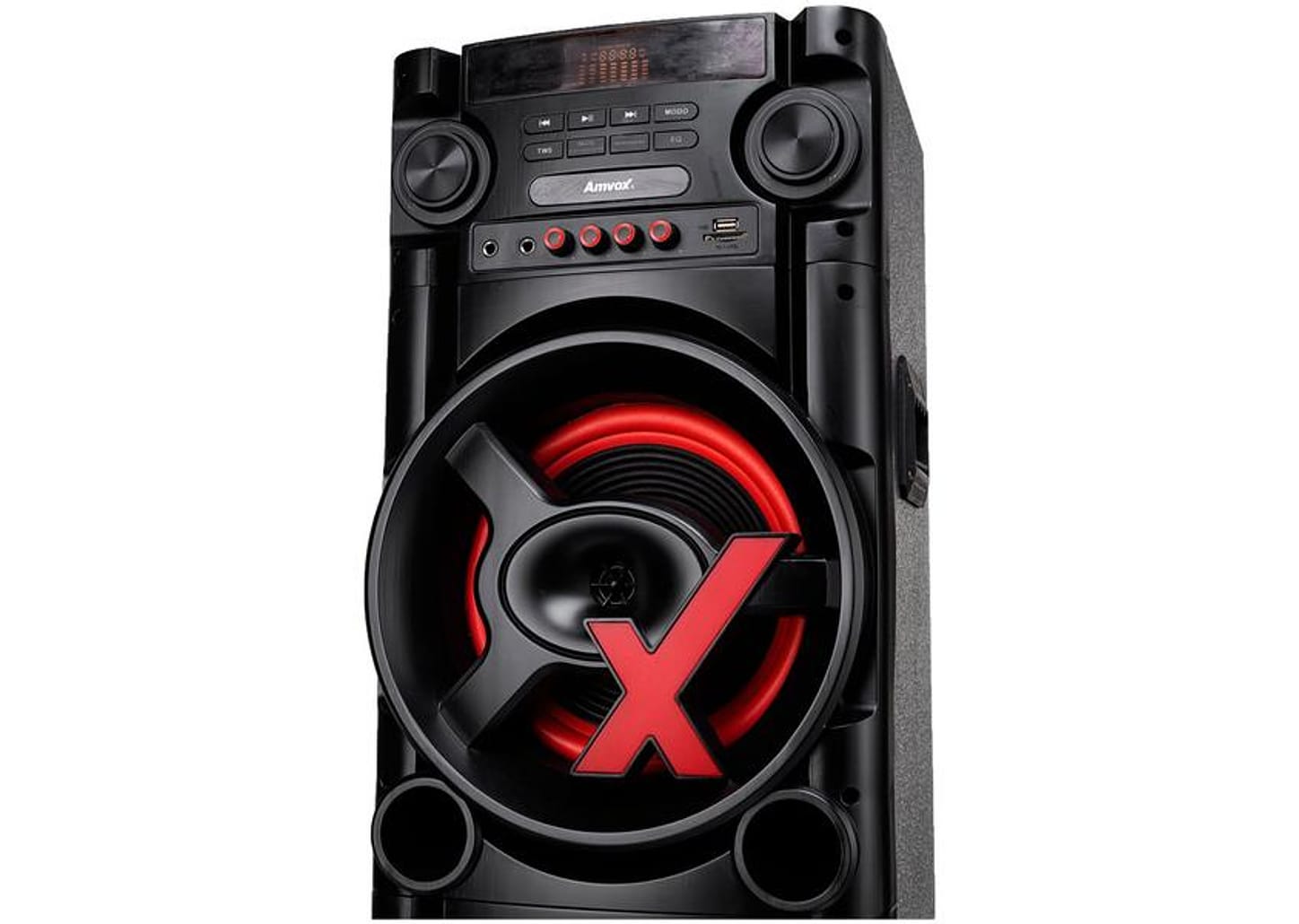 Caixa de Som Torre AMVOX ACA 1000 NEW X - Bluetooth 1000W RMS Amplificada