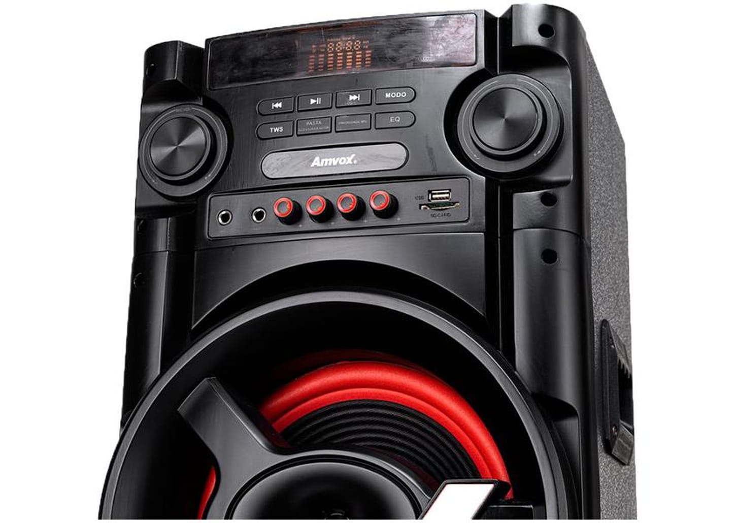 Caixa de Som Torre AMVOX ACA 1000 NEW X - Bluetooth 1000W RMS Amplificada