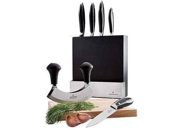 Cepo de Madeira com 5 Facas - Ghidini Daily