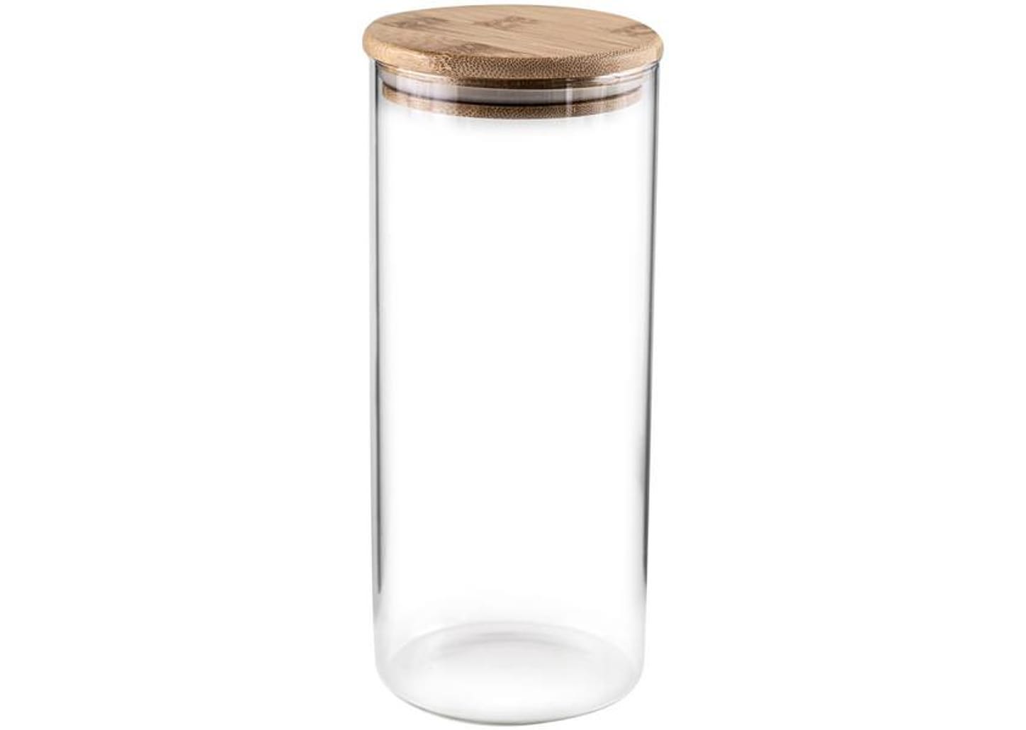 Jogo de Porta-Mantimentos de Vidro Redondo Nell Bamboo 7 Peças