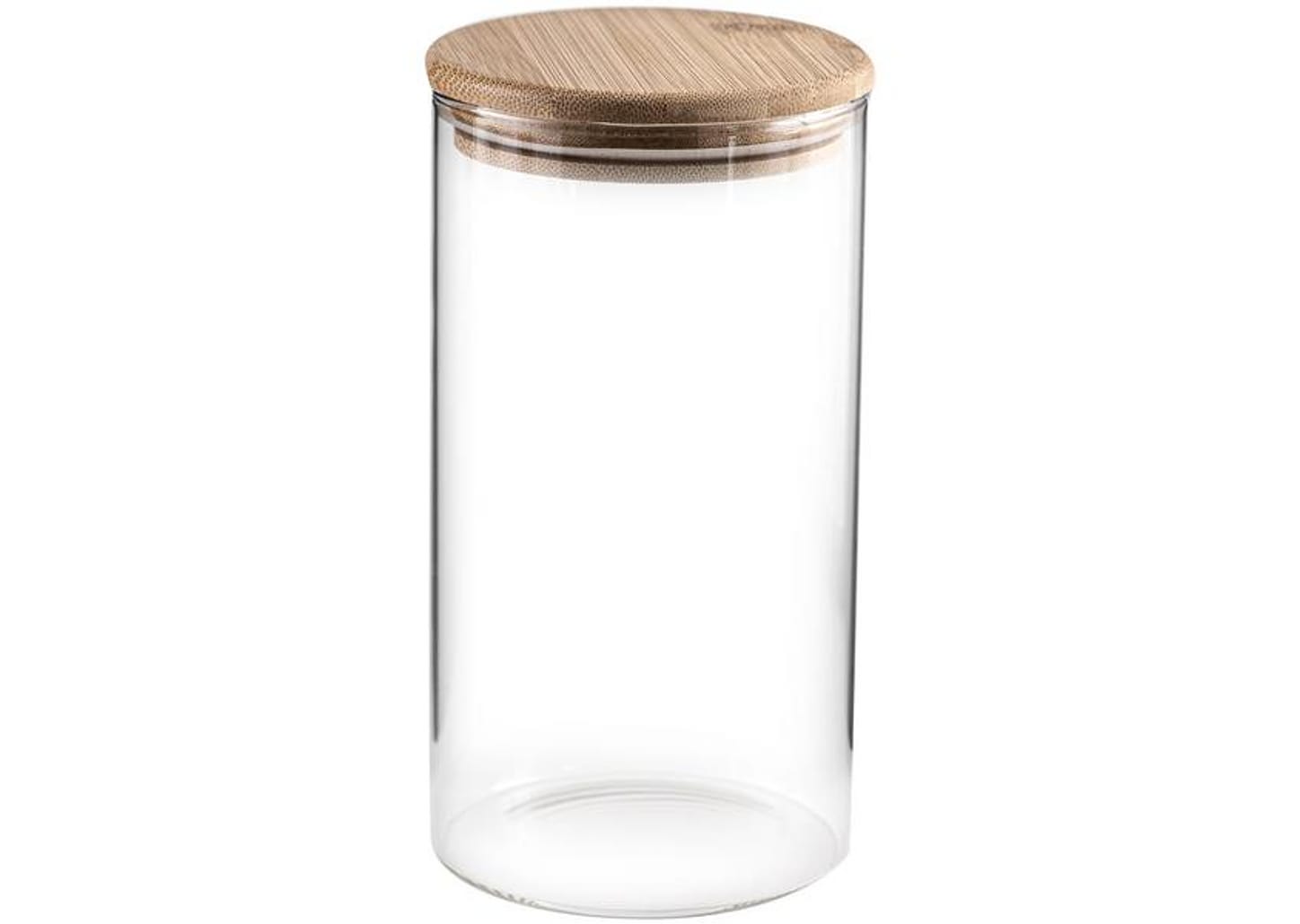 Jogo de Porta-Mantimentos de Vidro Redondo Nell Bamboo 7 Peças