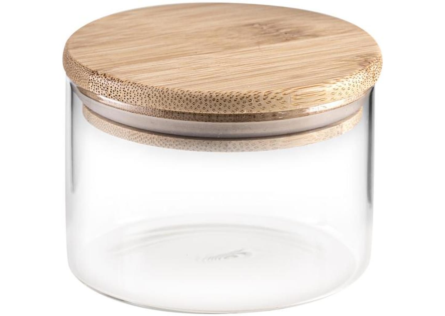 Jogo de Porta-Mantimentos de Vidro Redondo Nell Bamboo 7 Peças