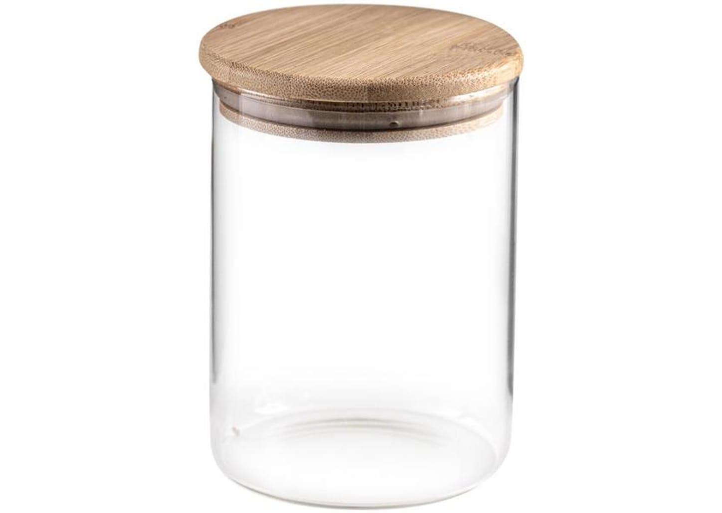 Jogo de Porta-Mantimentos de Vidro Redondo Nell Bamboo 7 Peças