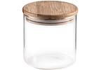 Jogo de Porta-Mantimentos de Vidro Redondo Nell Bamboo 7 Peças