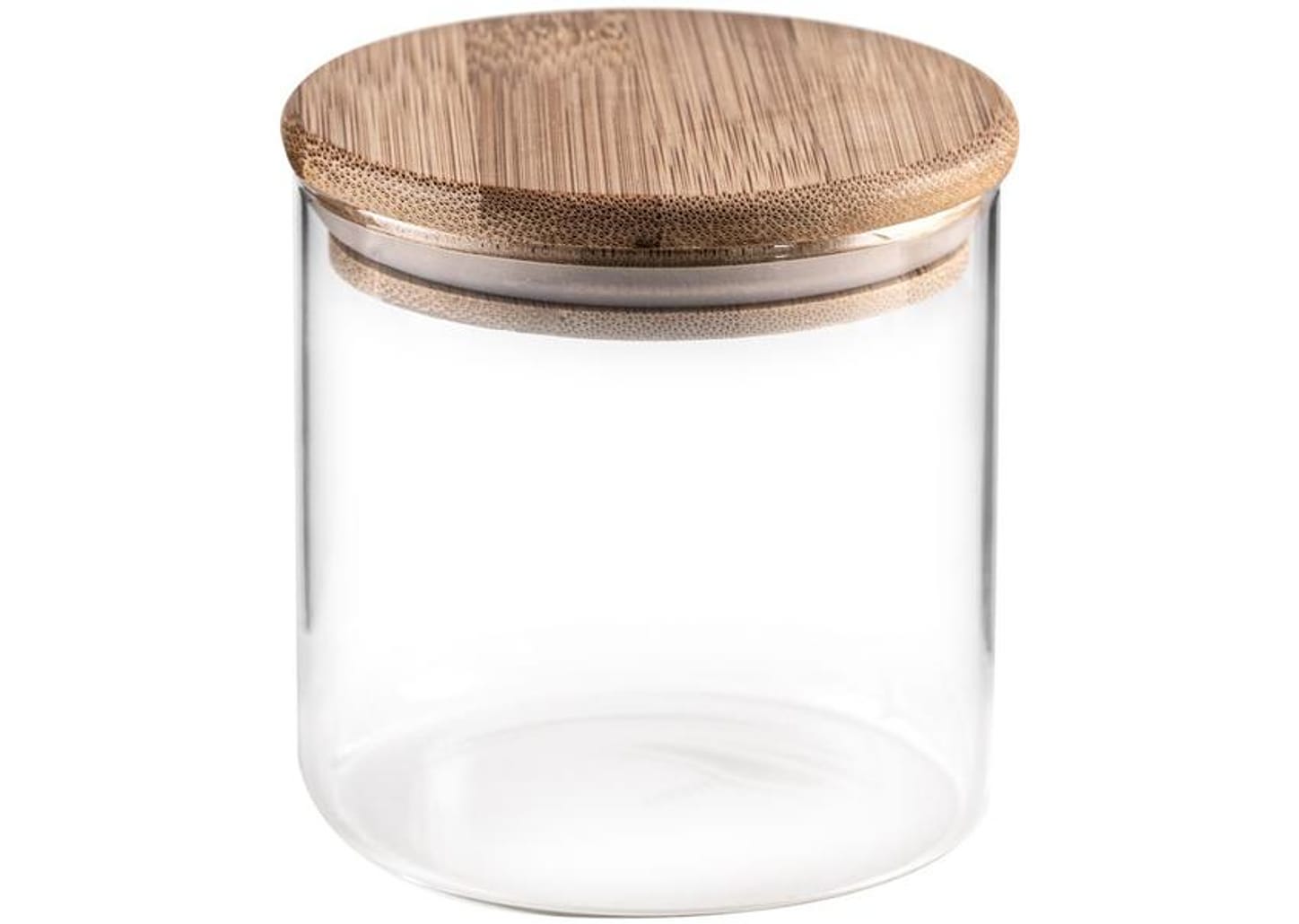 Jogo de Porta-Mantimentos de Vidro Redondo Nell Bamboo 7 Peças