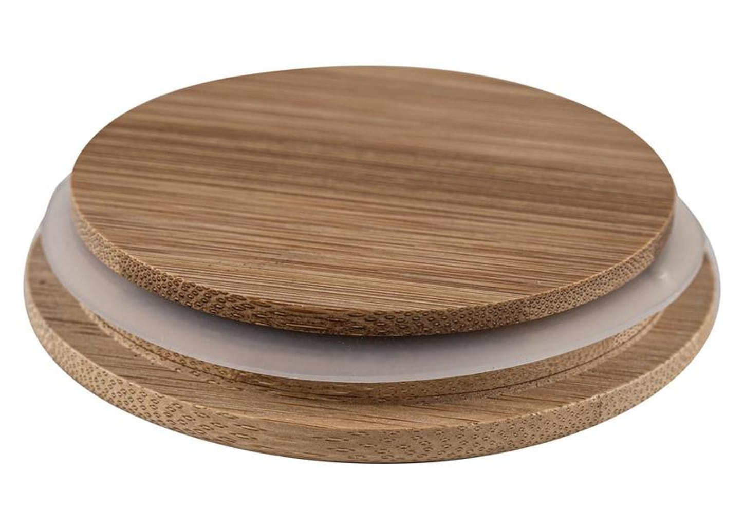 Jogo de Porta-Mantimentos de Vidro Redondo Nell Bamboo 7 Peças