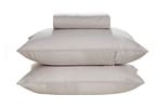 Jogo de Cama Casal 100% Algodão Karsten 150 Fios Matiz Cinza 3 Peças