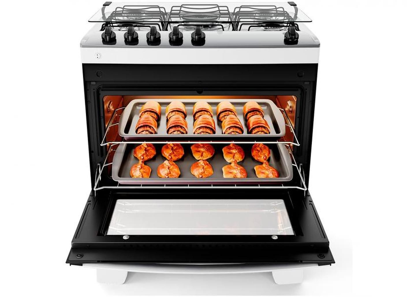 Fogão 5 Bocas Atlas Branco Acendimento - Automático Agile Up