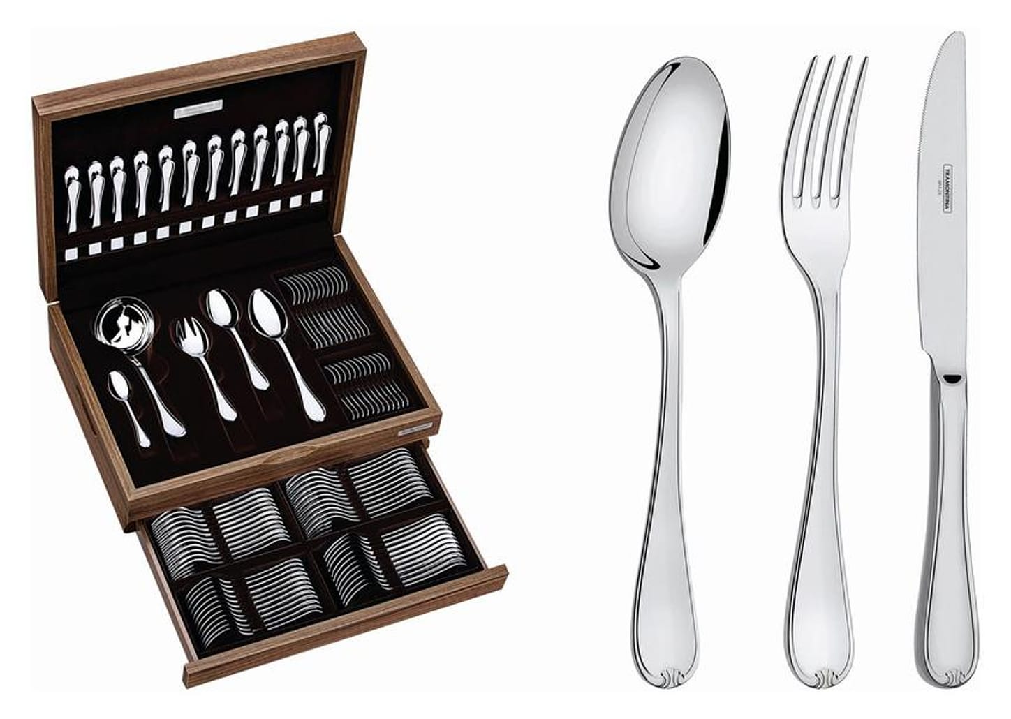 Faqueiro Tramontina Inox 101 Peças Vicenza com Estojo