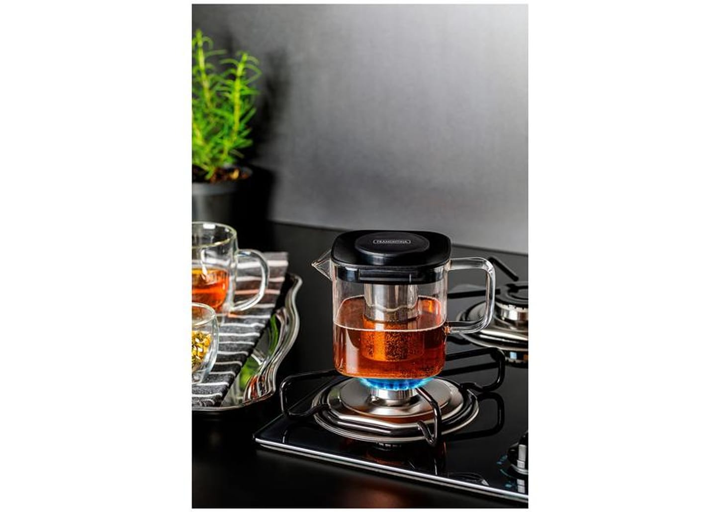 Bule de Chá com Infusor de Vidro 600ml Tramontina 61762090