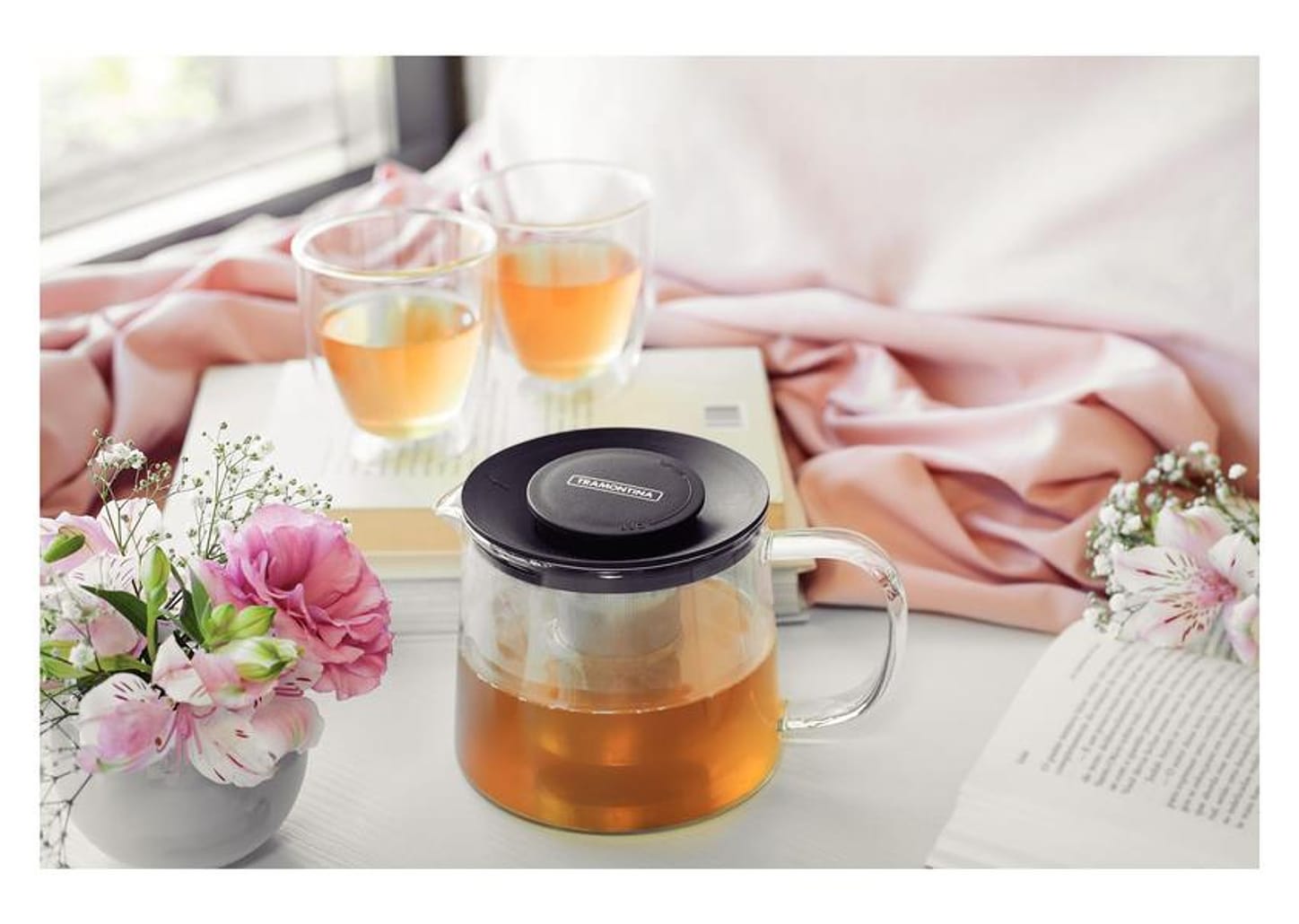 Bule de Café e Chá com Infusor de Vidro 900ml Tramontina 61762090