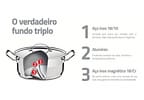 Caçarola Tramontina Inox Fundo Triplo 20cm 3,6L Professional