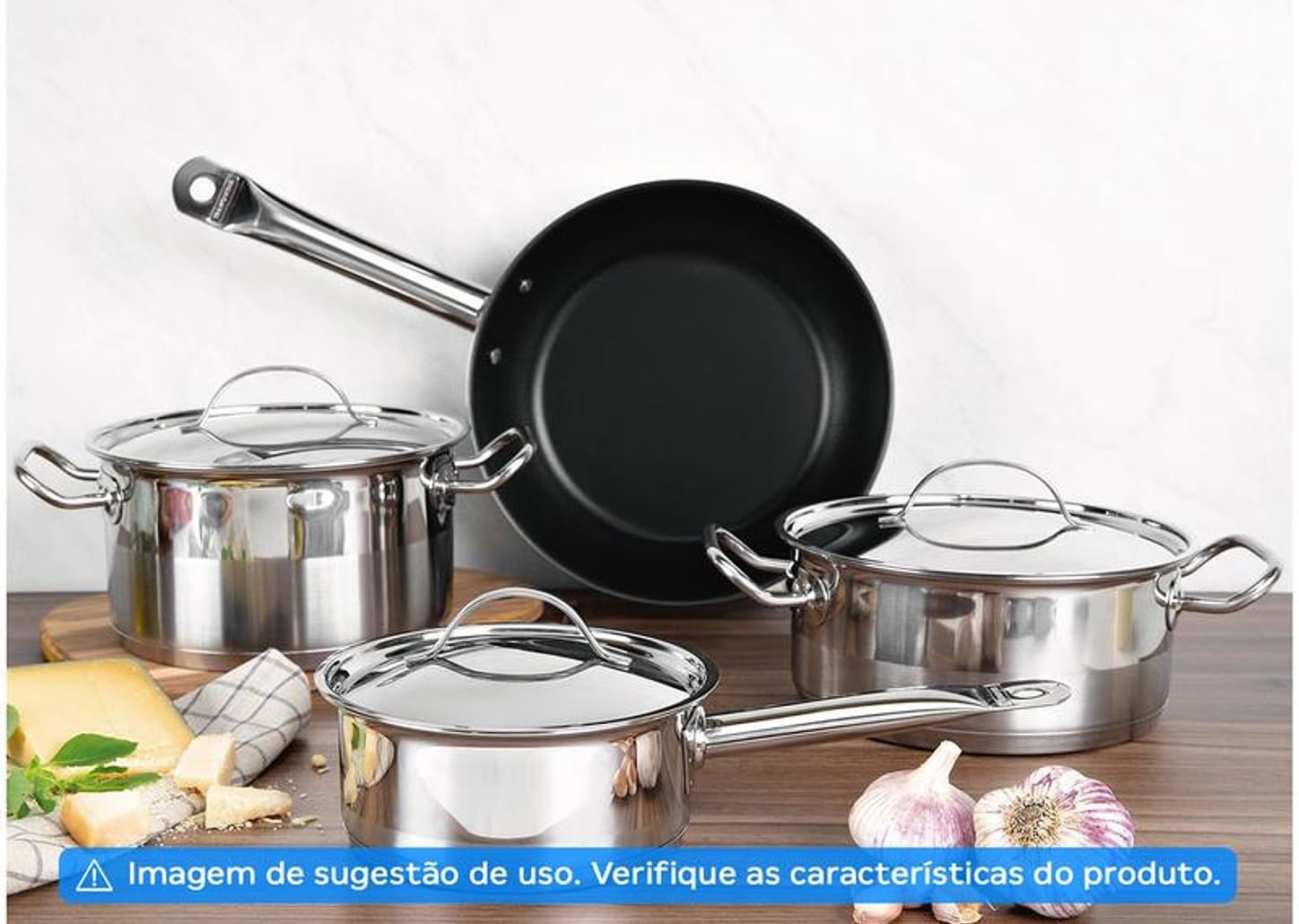 Caçarola Tramontina Inox Fundo Triplo 20cm 3,6L Professional
