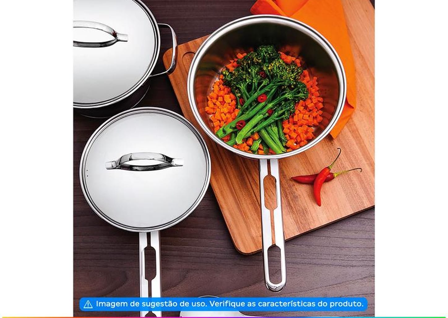 Frigideira Tramontina Inox Fundo Triplo Allegra 20cm