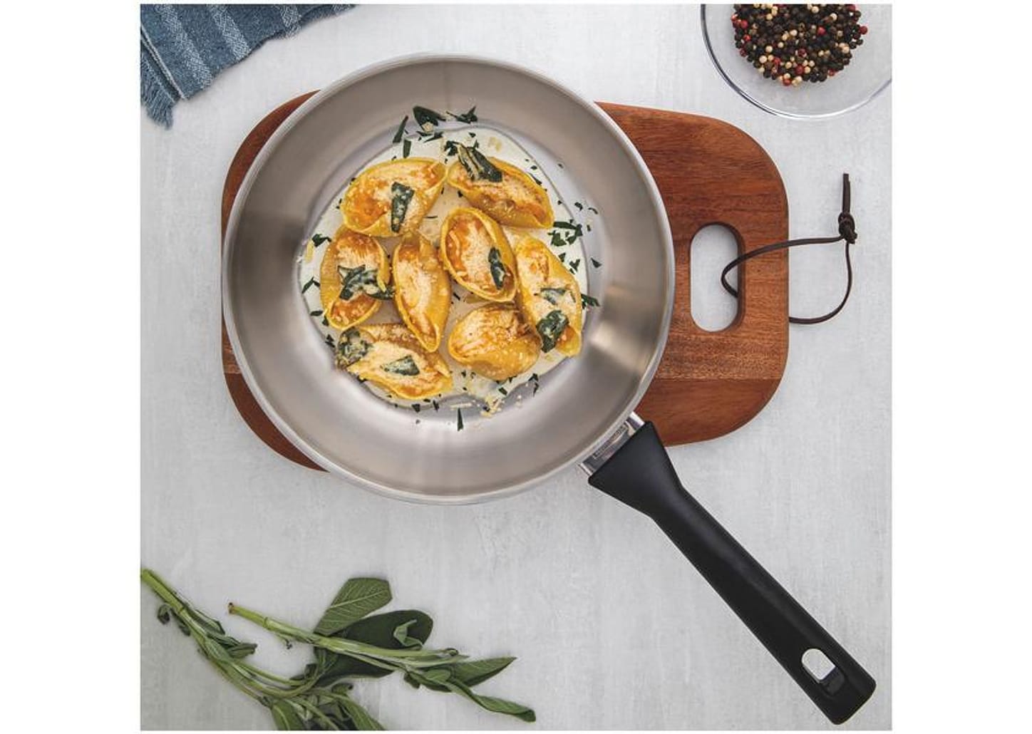 Frigideira Tramontina Inox Fundo Triplo Brava 24cm