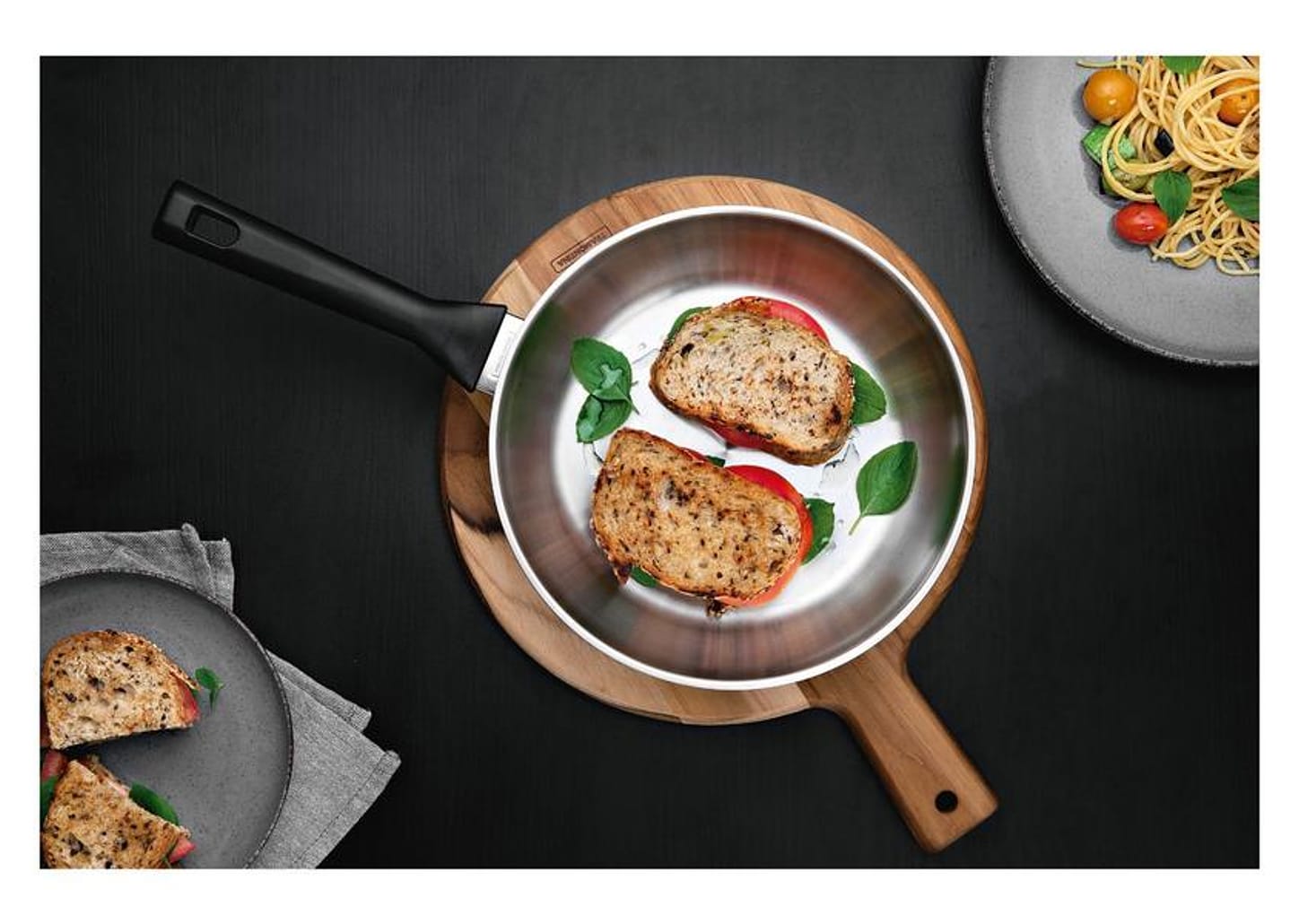 Frigideira Tramontina Inox Fundo Triplo Brava 24cm