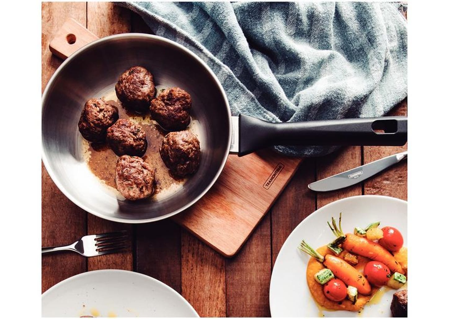 Frigideira Tramontina Inox Fundo Triplo Brava 24cm