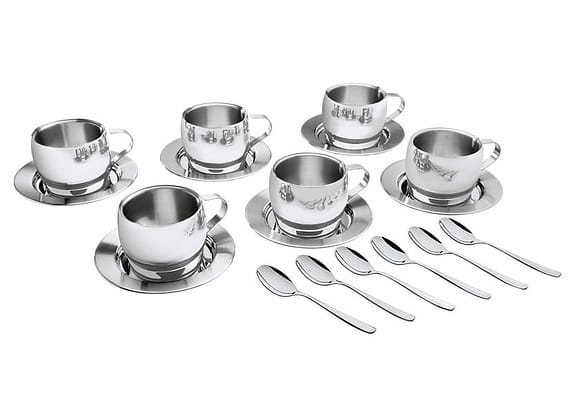 Jogo de Xícaras de Chá e Capuccino 230ml Tramontina 64430820 18 Peças