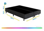 Base Cama Box King Gazin Bipartido 27x193x203cm Vip Topázio