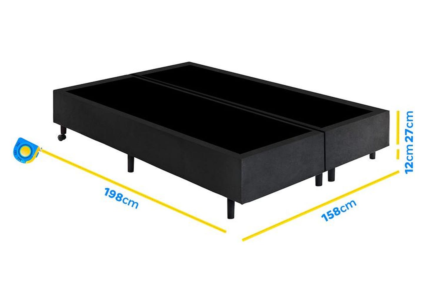 Base Cama Box Queen Gazin 27x1,58X1,98cm Vip Topázio
