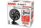 Ventilador de Mesa Arno X-Treme 7 40cm 7 Pás 3 Velocidades Cinza e Cobre