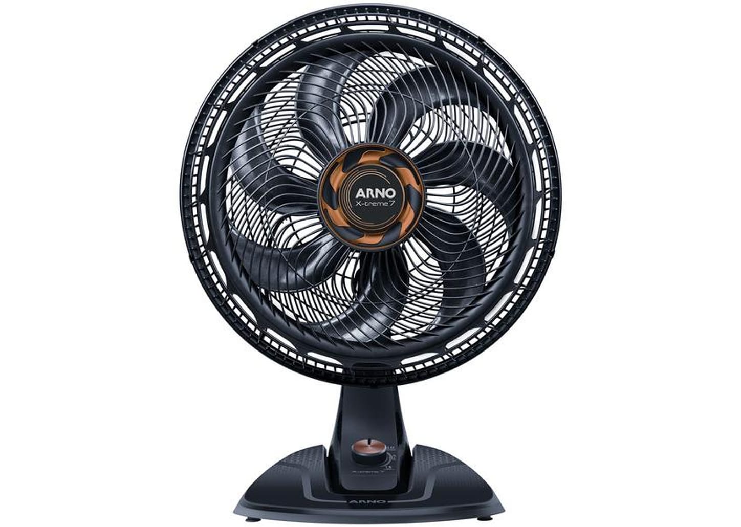 Ventilador de Mesa Arno X-Treme 7 40cm 7 Pás 3 Velocidades Cinza e Cobre