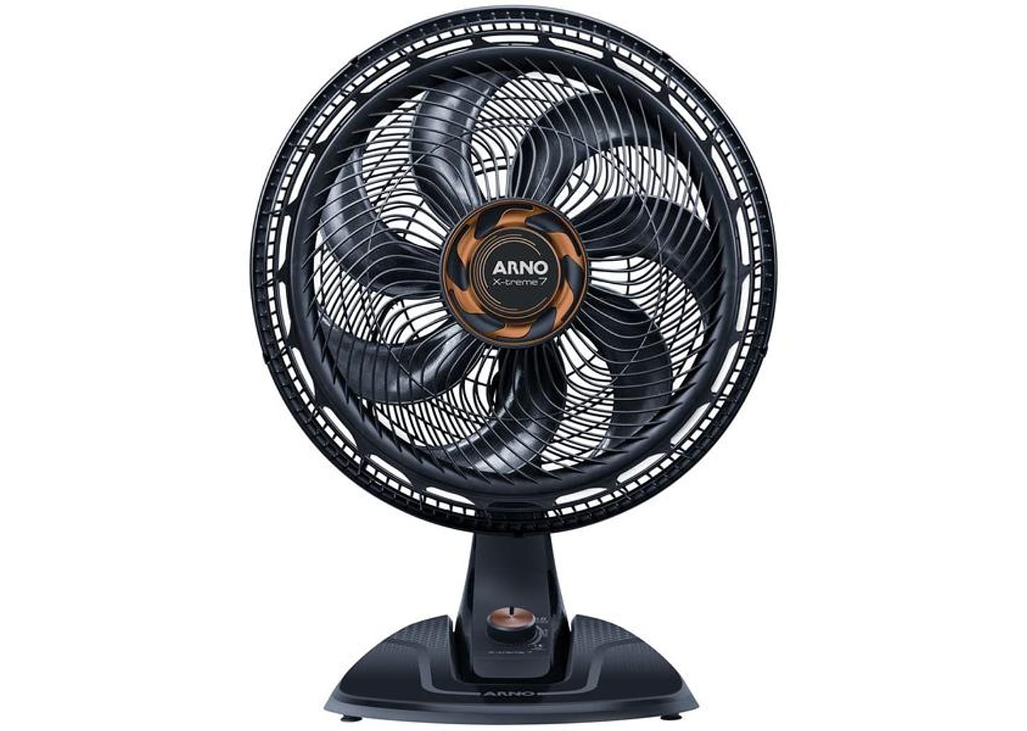 Ventilador de Mesa Arno X-Treme 7 40cm 7 Pás 3 Velocidades Cinza e Cobre
