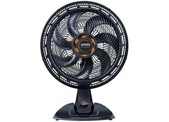 Ventilador de Mesa Arno X-Treme 7 40cm 7 Pás 3 Velocidades Cinza e Cobre